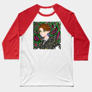 the magic elf in kawaii patterns of night Baseball T-Shirt